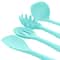 MegaChef Light Teal Silicone Cooking Utensils Set, 12ct.